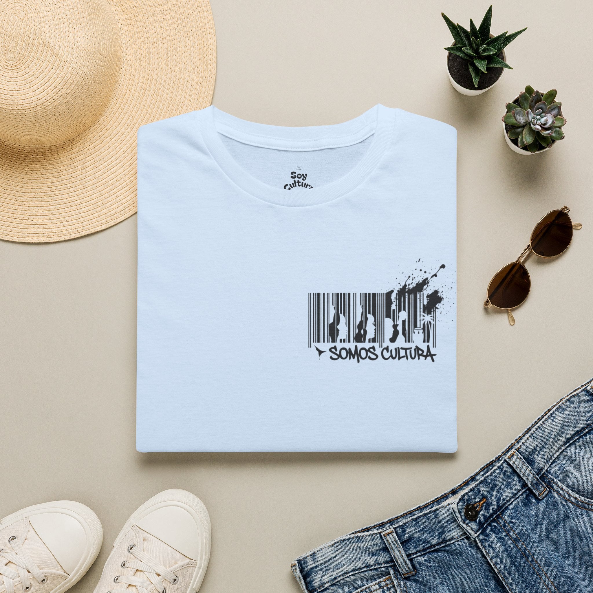 Codigo de Barra - T-Shirt - Somos Boricua
